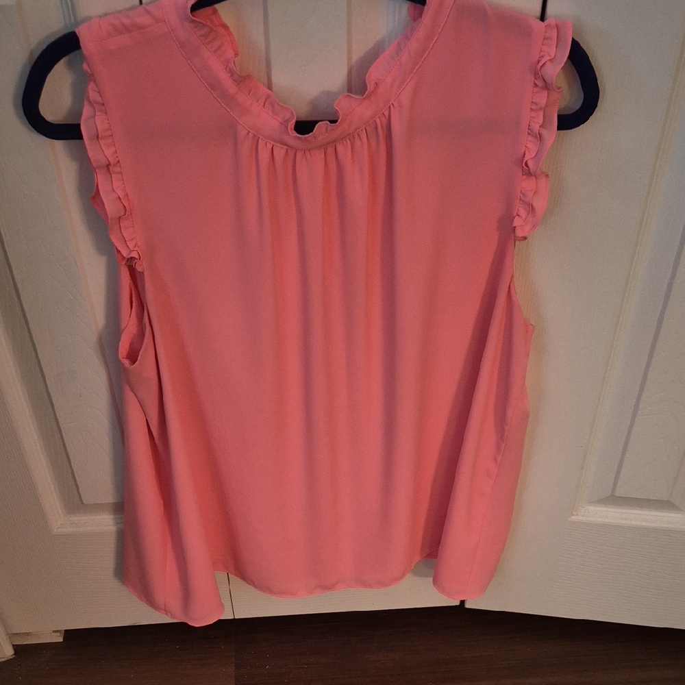 Lilly Pulitzer Coral Sleeveless Blouse
